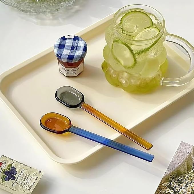 5 Pieces Coffee Spoons, Glass Coffee Stirring Spoon, Espresso Stirring Spoon - Image 7