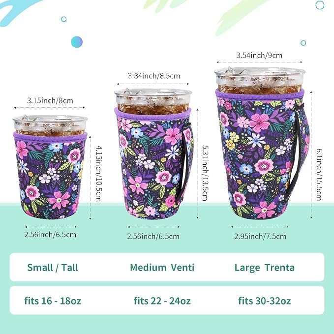 Iced Coffee Sleeve Insulator Sleeves - Image 2