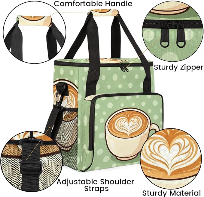 Coffee Maker Carrying Bag With Shoulder Strap Single Coffee Machine Bag Travel - Image 2