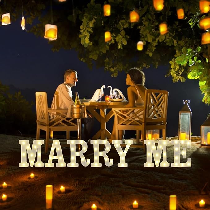 Marry Me Light Up Letters, Will You Marry Me Sign Decorations, Battery Operated - Image 5