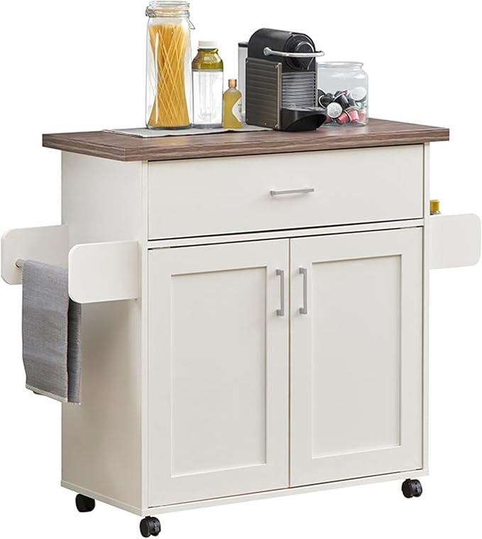 Deluxe Mobile Kitchen Island Cart by TechniHome