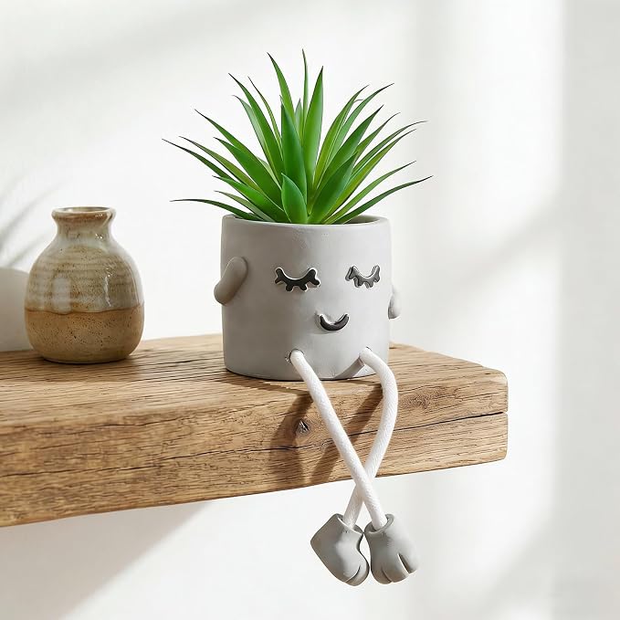 Small Artificial Succulent Plant in Pot 1PC - Image 6