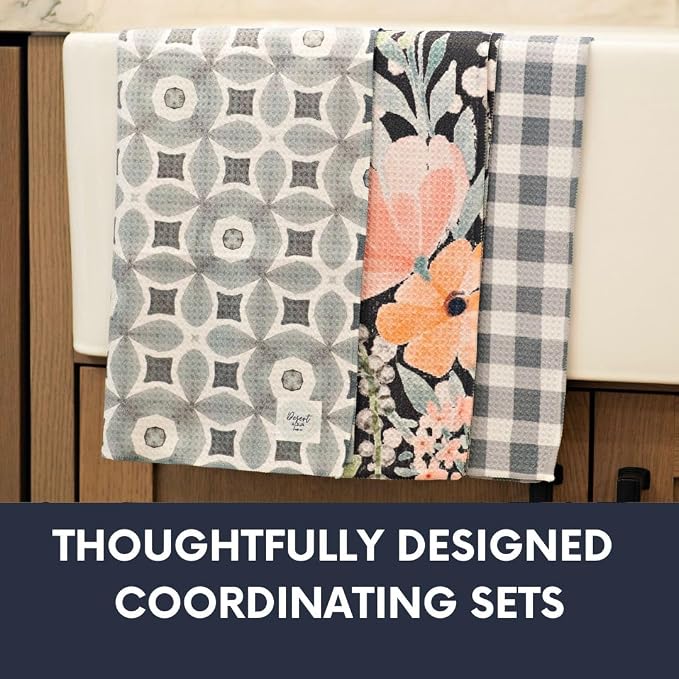 || 3 Pack|| Double Sided Dish Towels || Waffle Weave Microfiber || Highly - Image 6