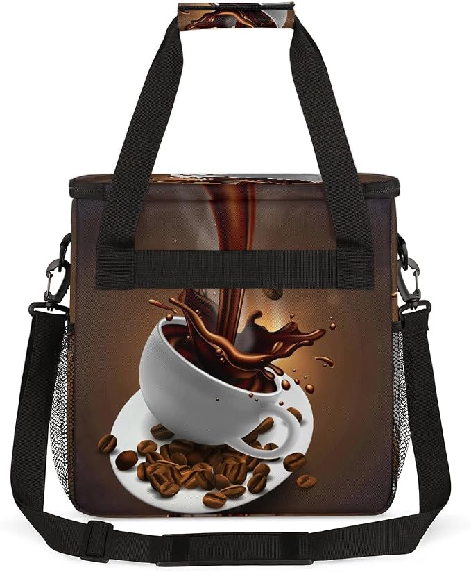Coffee Beans Cup Coffee Maker Carring Bag Travel Carrying Storage Tote Bag - Image 5