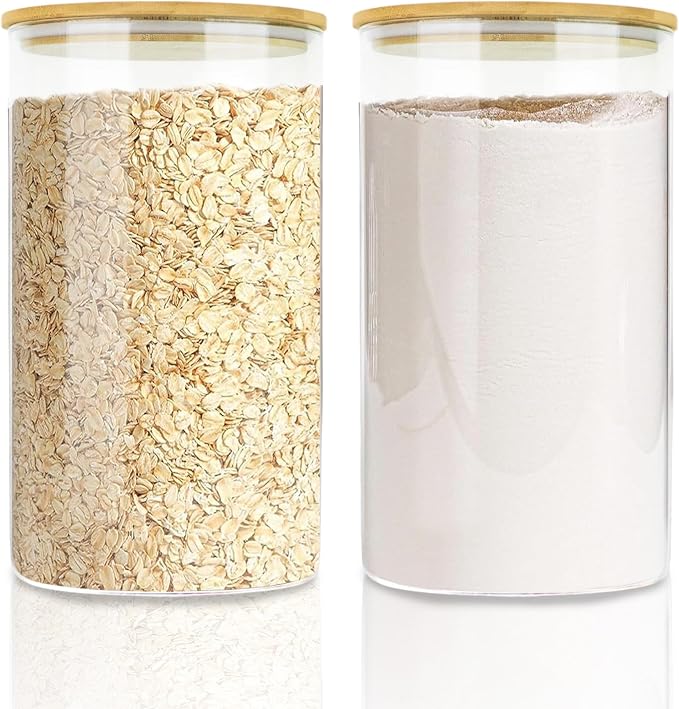 Large Glass Cereal Containers Storage by EQEYBRAND