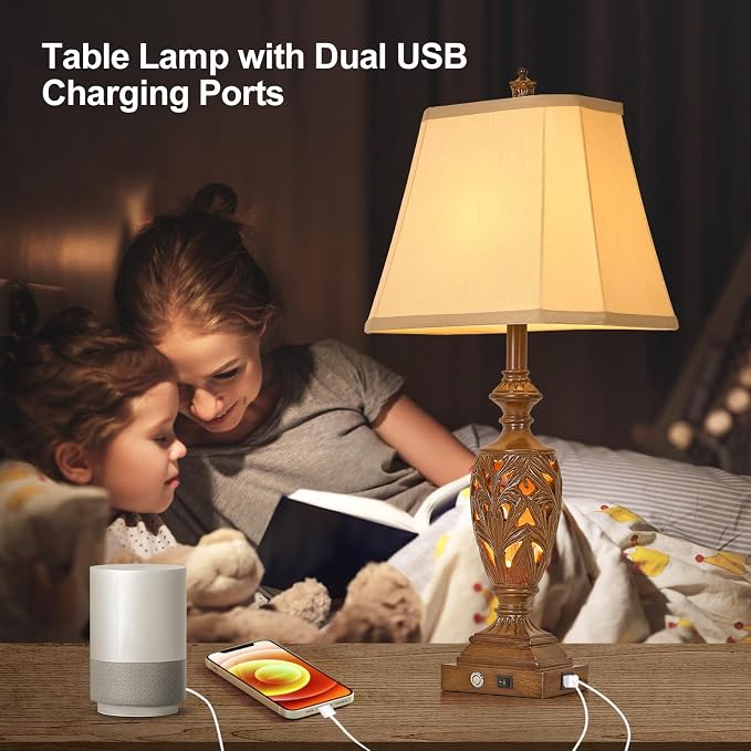 29.5"H Touch Control Traditional Table Lamp - Image 5