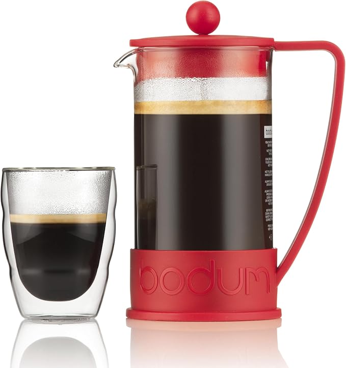Bodum 34oz Brazil French Press Coffee Maker, High-Heat Borosilicate Glass - Image 5