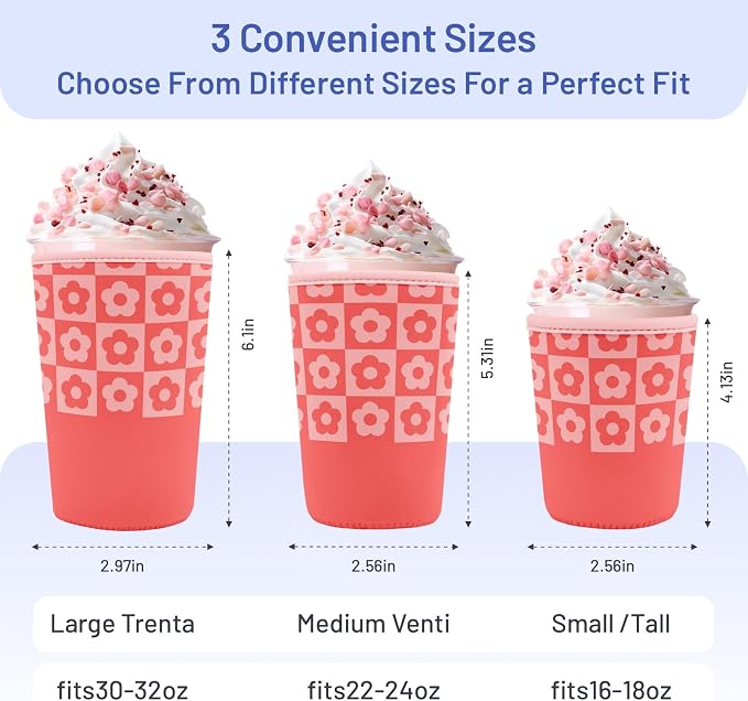 Iced Coffee Sleeve Reusable Cup Sleeves - Image 3