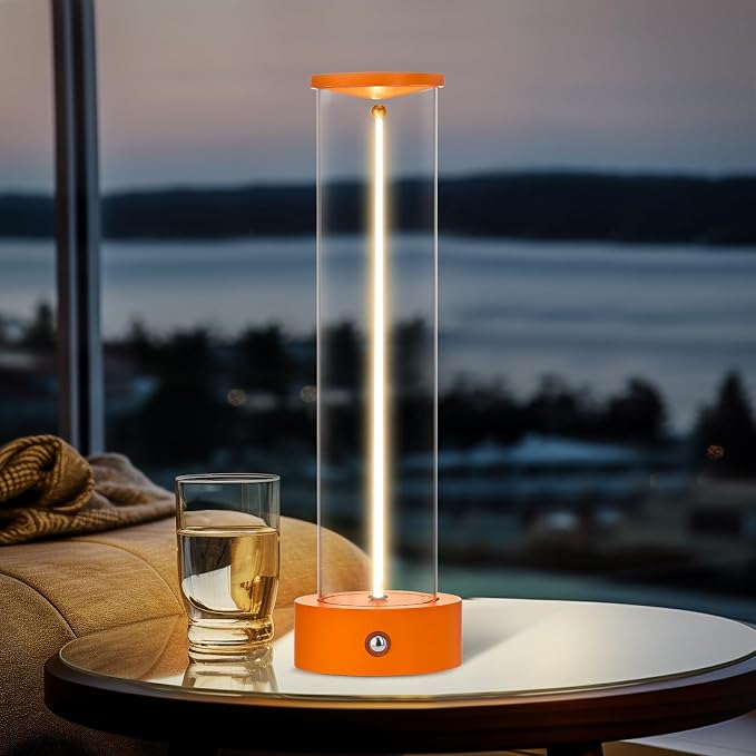 Cordless Portable LED Table Lamp, Modern Nightstand Lights by Unknown