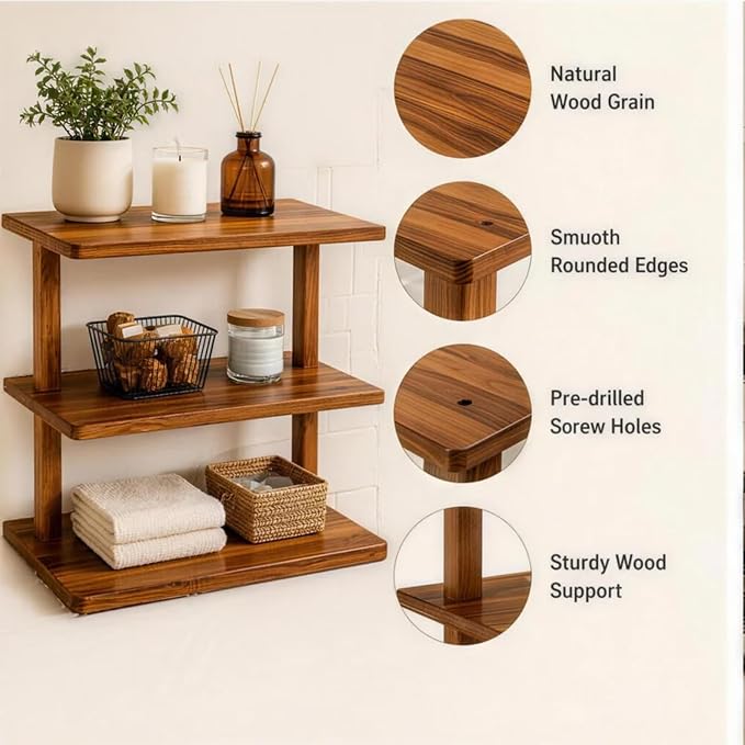 Coffee Station Organizer for Countertop, Coffee Station Organizer, Wooden - Image 6