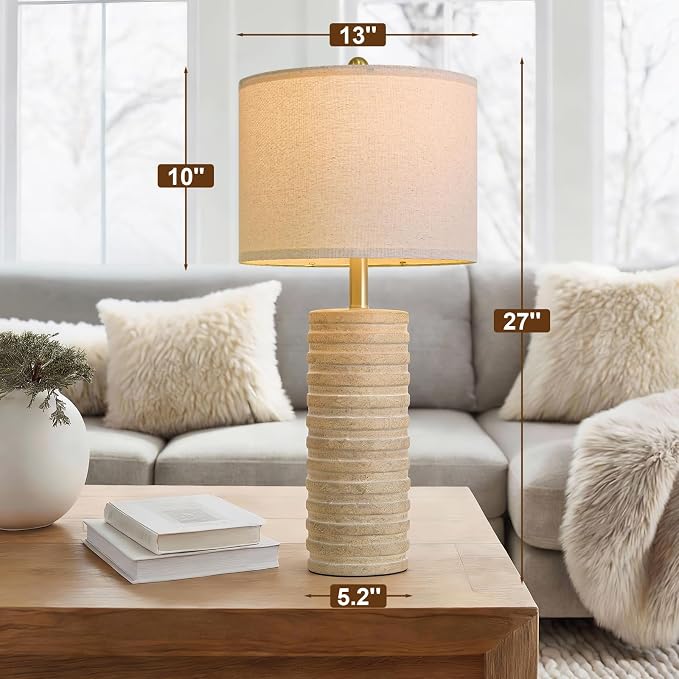 PoKat 27'' Farmhouse Table Lamps Set of 2 - Image 7