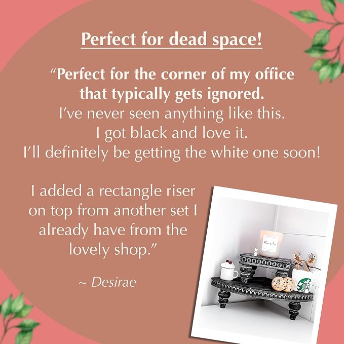 Corner Pedestal Stand Rustic Decor Riser - Image 6