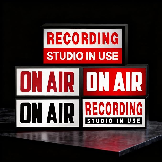 RECORDING STUDIO IN USE LED Neon Lightbox Remote Control Recording Neon Sign - Image 7