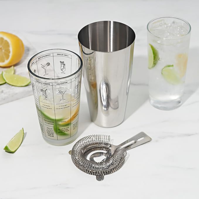 True 3-Piece Barware Set for Mixed Drinks and Cold Brew Cocktails, Includes - Image 7