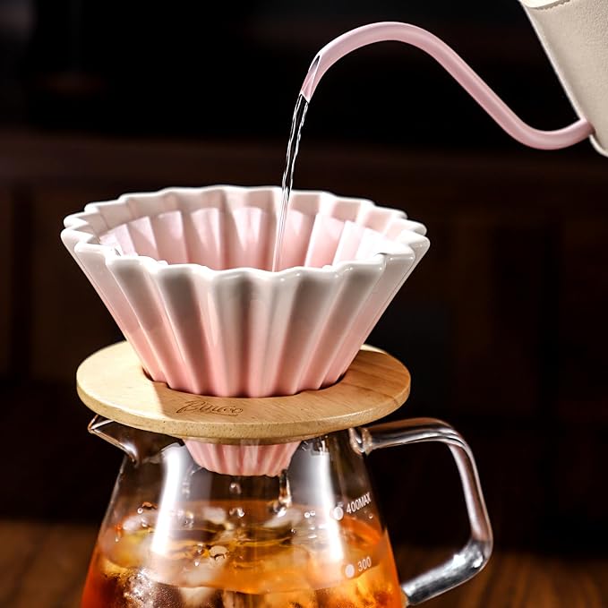 Bincoo Ceramic Coffee Dripper, Pour Over Coffee Dripper - Image 4