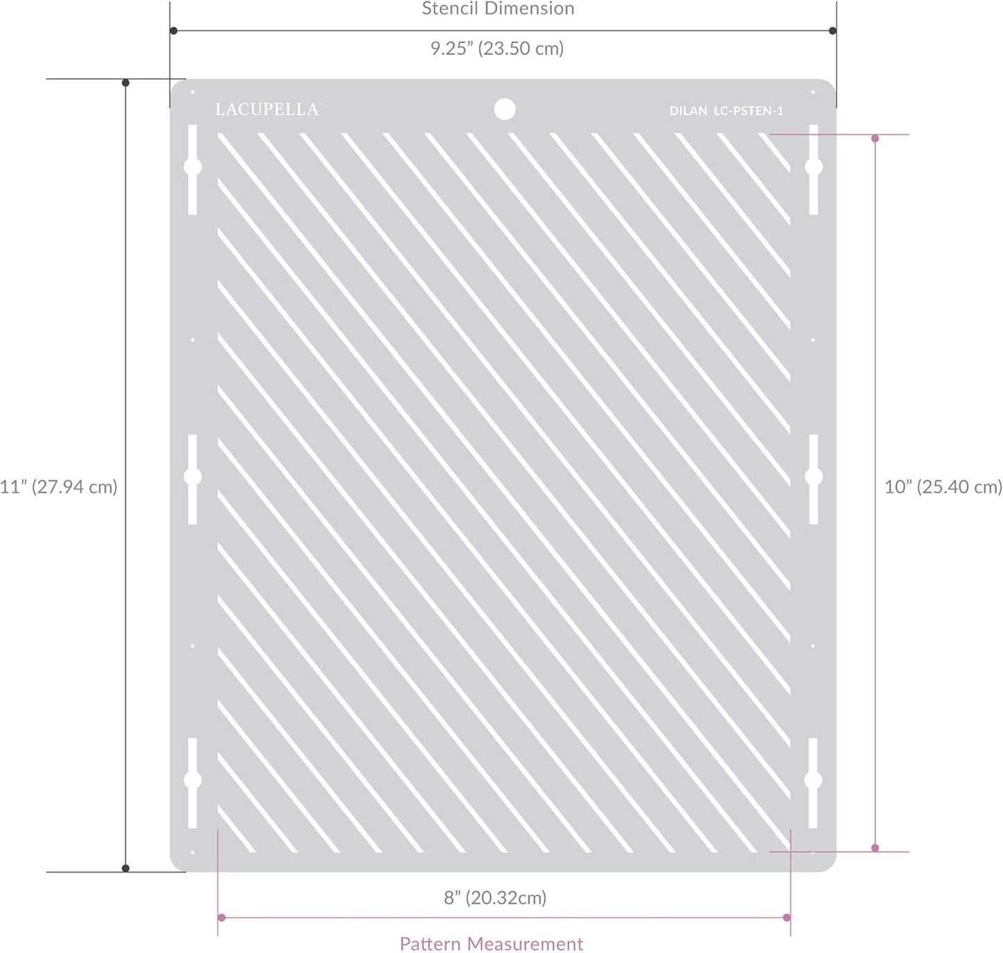 Cake Stencil - Seamless Delicate Pattern for Decorating Tall Double Barrel Cake to Use with Buttercream, Royal Icing, Ganache, Paint, Airbrush (Andra)