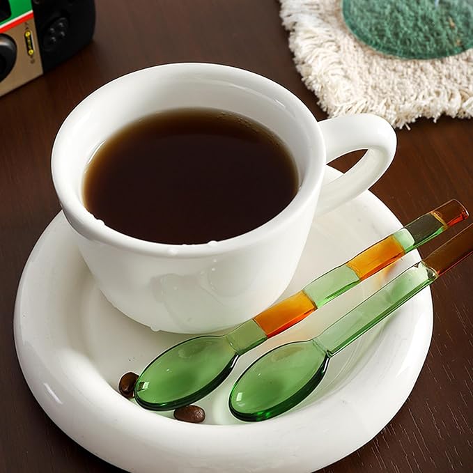 4 Pieces Coffee Spoon, Glass Coffee Stirring Spoons, Espresso Stirring Spoon - Image 2