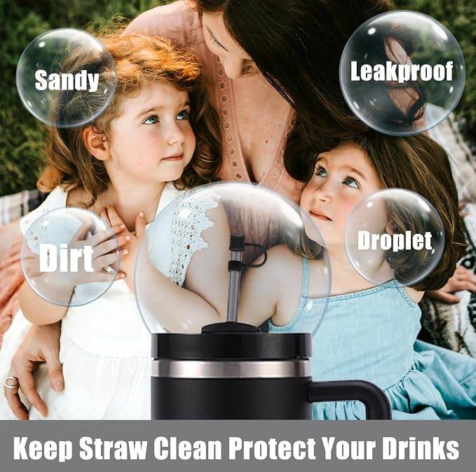 6PCS Silicone Straw Covers Cap Compatible - Image 5