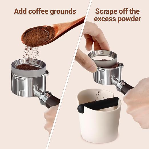 51mm Espresso Dosing Funnel, 304 Stainless Steel Coffee Dosing Ring, - Image 4