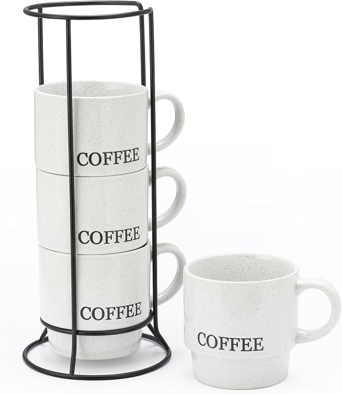 Signature Housewares Stackable Coffee Mug Tower Set by SignatureHousewares