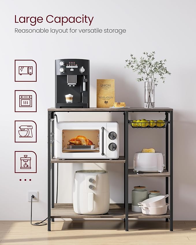 VASAGLE Baker's Rack, Coffee Bar Stand - Image 5