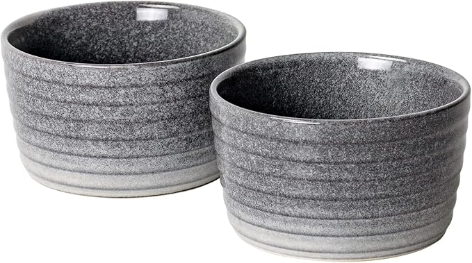 UNICASA Ramekin Set of 2, 8 oz Creme Brulee Ramekins, Oven Safe Baking Set by UNICASA