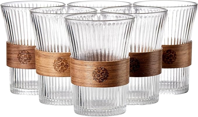 6PCS Glass Coffee Cups Tea Cup by Unknown