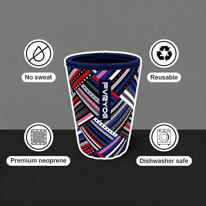 Reusable Insulated Neoprene Iced Coffee Sleeves - Image 4