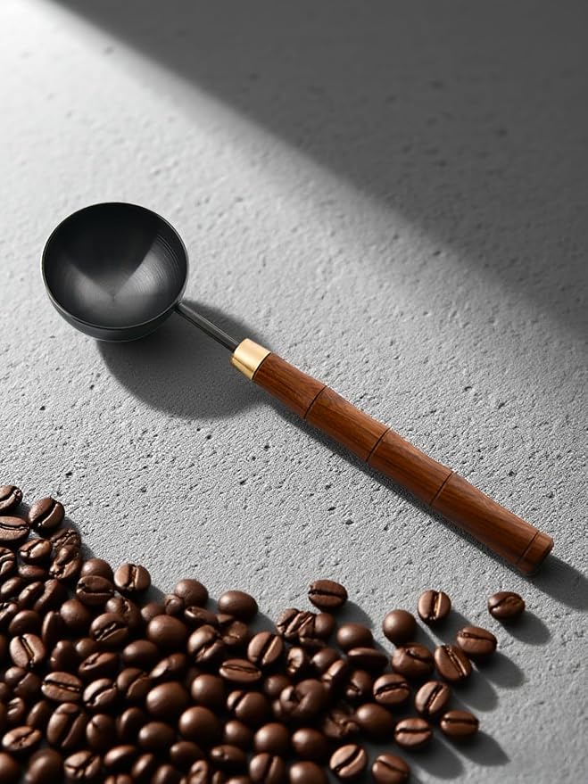 Rosewood Handle Coffee Scoops – Exquisite and Portable Stainless Steel Spoon - Image 2