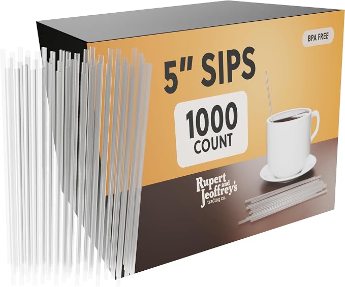 Disposable Plastic Coffee Stirrer Straw by RupertandJeoffreysTradingCo