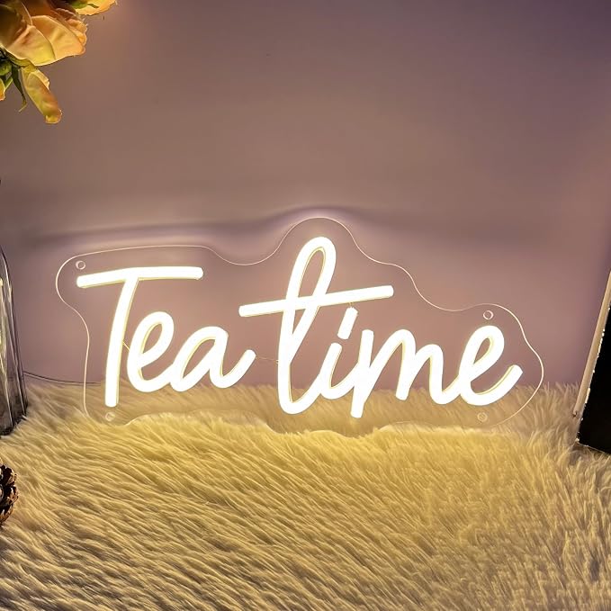 Tea Time Neon Sign for Wall Decor Customized Led Neon Light Sign Personalized - Image 2