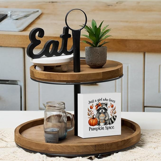 Fall Sign Decor Decorations for Home Autumn Harvest Thanksgiving Pumpkin Spice - Image 5