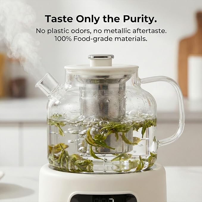 1.2L Smart Glass Electric Kettle, Health Kettle - Image 5