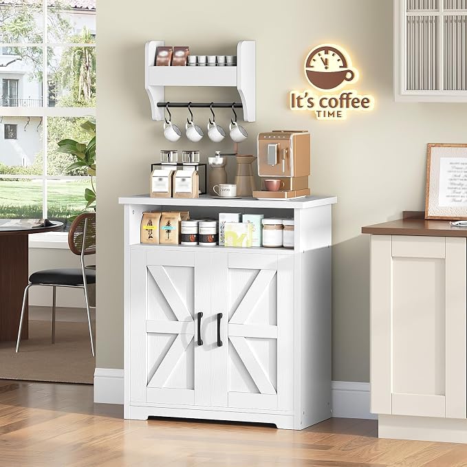 YATINEY Coffee Bar Cabinet, Kitchen Island - Image 2