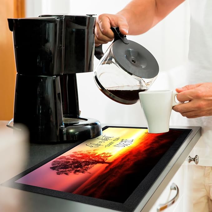 Coffee Bar Mat - Coffee Gifts - Coffee Lover - Coffee Bar Accessories - Barista - Image 3