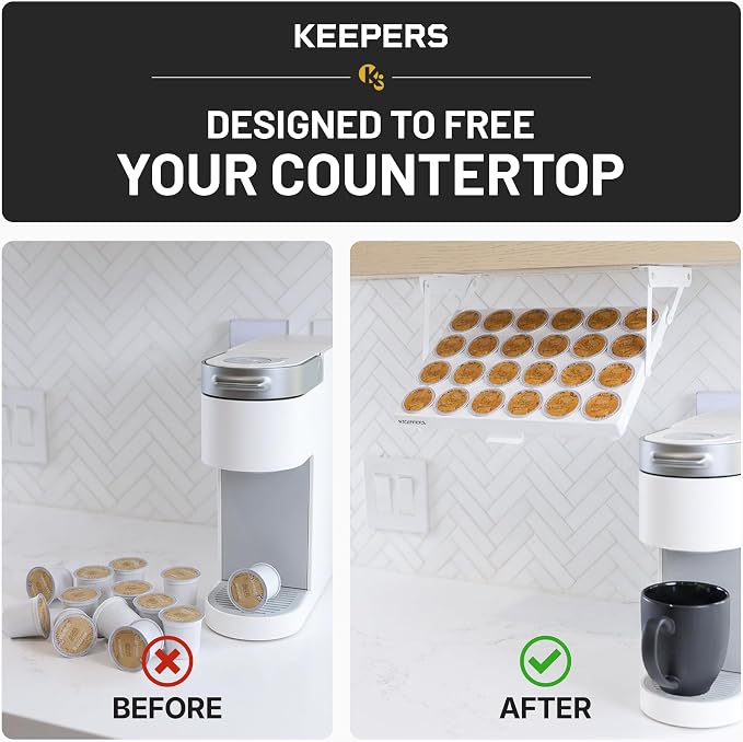 COFFEEKEEPERS KEEPERS Under Cabinet K Cup Holder - Image 6