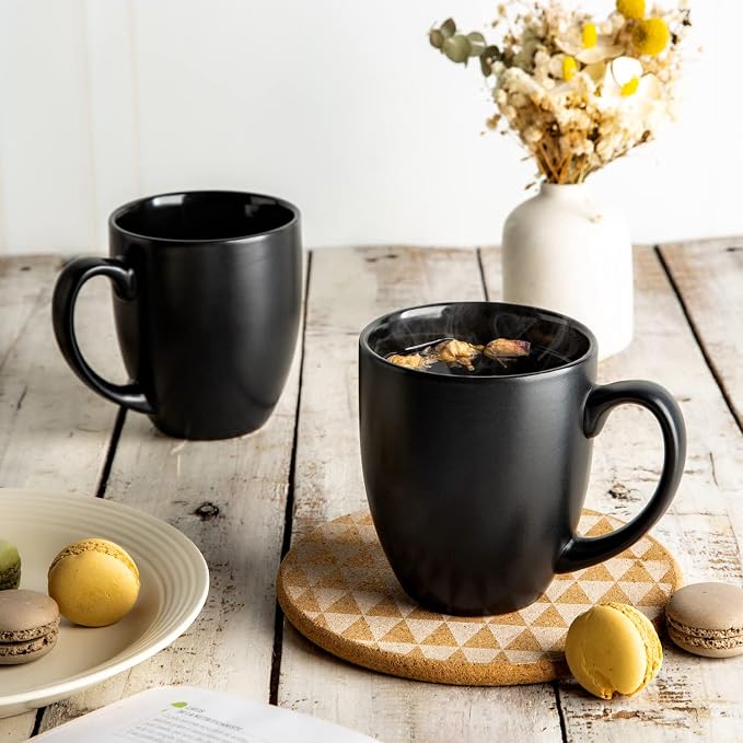 AmorArc 16oz Coffee Mugs Set of 6, Large Ceramic Coffee Mugs - Image 6