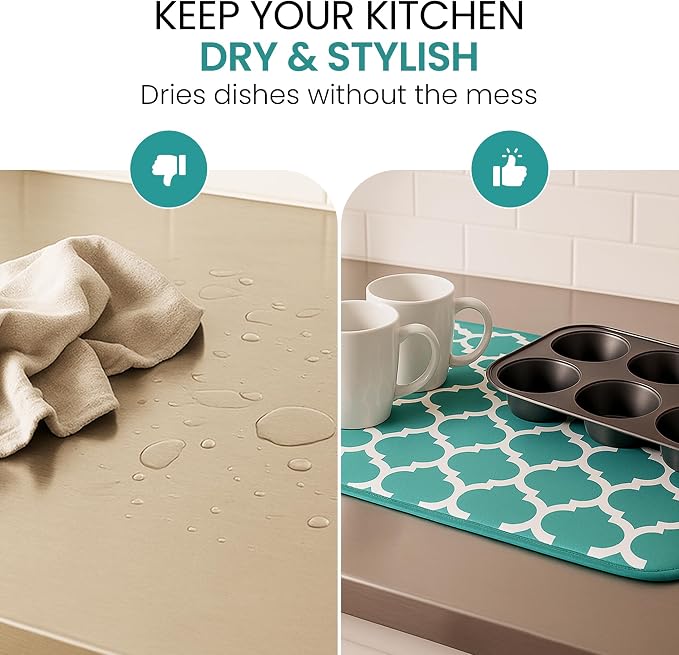 Dish Drying Mat for Kitchen Counter - Image 7