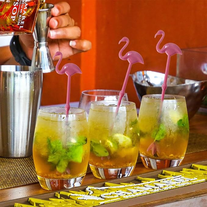 6 Pcs Cocktail Swizzle Sticks, Decorative Cocktail Stirrers - Image 6