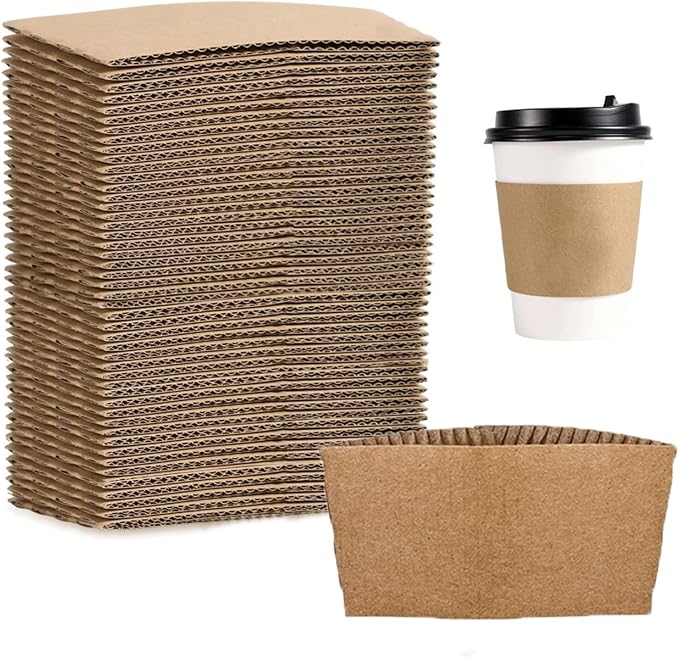 EchoDone 8 oz Disposable Coffee Cup Sleeves by EchoDone