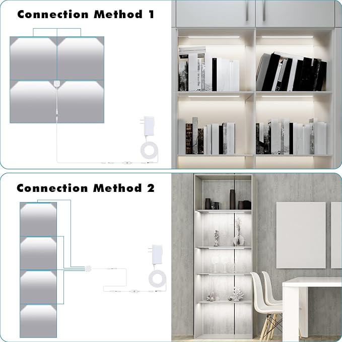 JUSJUBR Black Shell Display Case Lights, LED Lights - Image 5