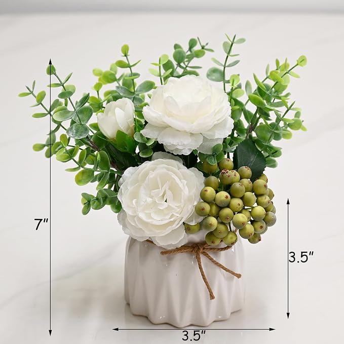 LADADA White Artificial Flowers - Image 7