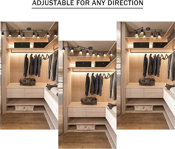 BoostArea LED 8 Light Track Lighting Kit, Flexibly Rotatable Light Head - Image 6