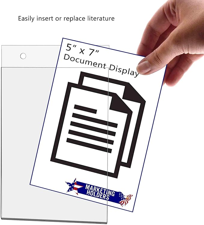 10 Pack Sign Holder for 5" x 7" for Advertisements Hours of Operation - Image 5