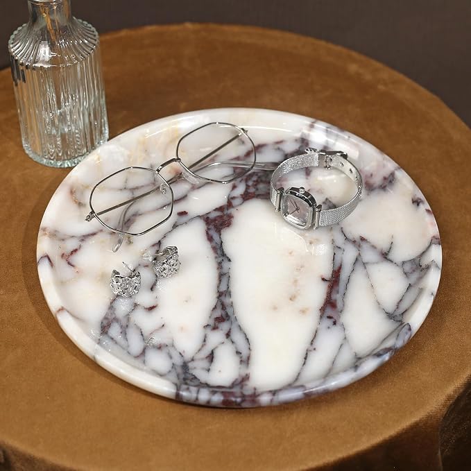 DUANYAN Natural Marble Tray, Coffee Table, Paper Cup, Cake Display, Coffee bar - Image 8