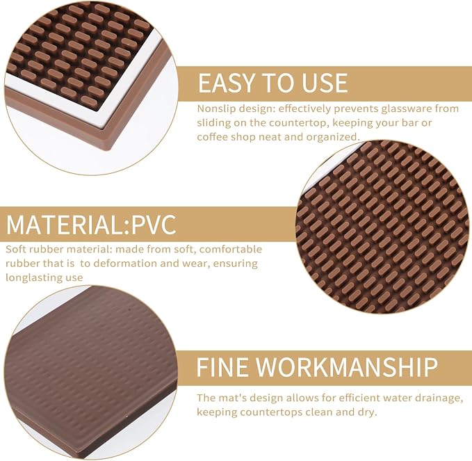Elegant Bar Counter Mats Soft Drain Pad Coffee Bar Spill Mat Restaurant for - Image 3