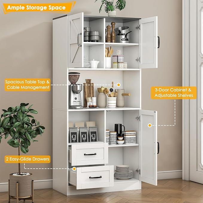 Kitchen Pantry Storage Cabinet - Image 7