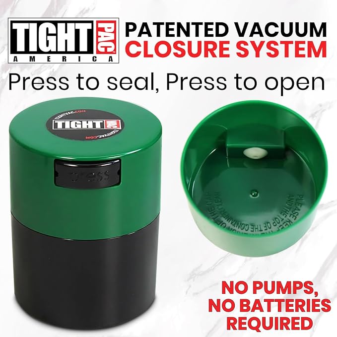 Tightvac - Premium Airtight Herb Storage Container - Holds ½ oz to 3 ounces - - Image 3