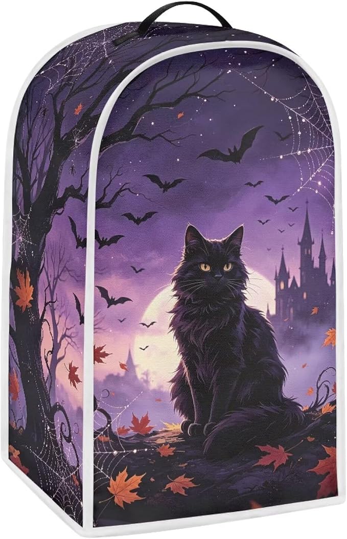 Leaves Black Cat Blender Dust Cover, Anti Fingerprint Polyester Stand Mixer or by Unknown