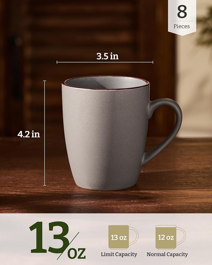 famiware Venus Coffee Mugs for 8, 13 oz Mug Set, Dringking Cup - Image 4